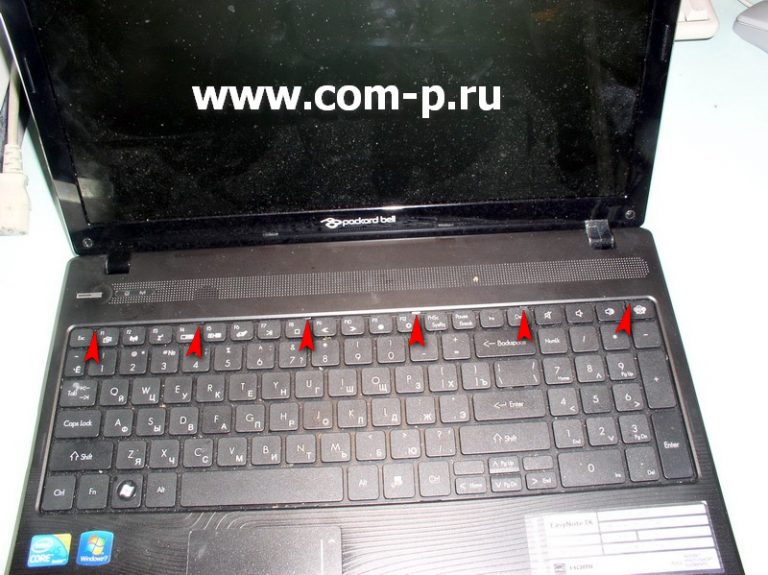 Как сделать призинтанцую на ноутбуке packard bell