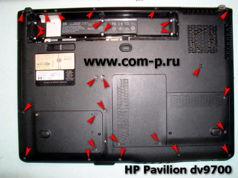 Разборка ноутбука hp pavilion dv4