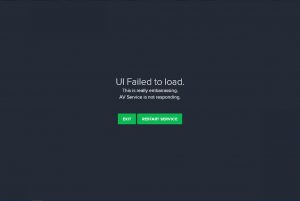 UI Failed to load